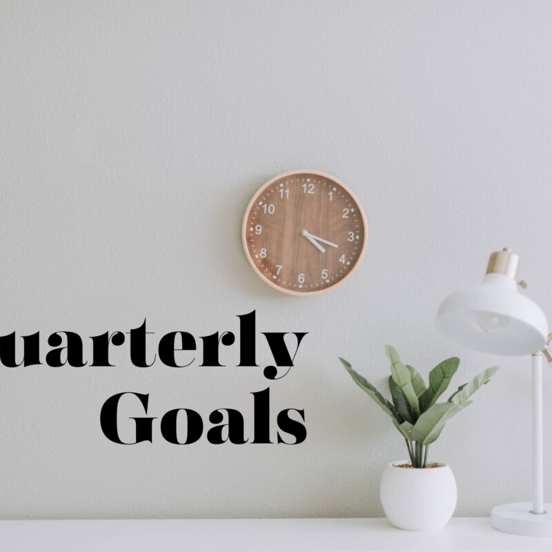 Quarterly Goals 2024 | Quarter 1